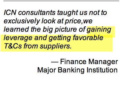 A Quote from Finance Manager about getting favorable T&Cs from Suppliers - Aber Law Firm