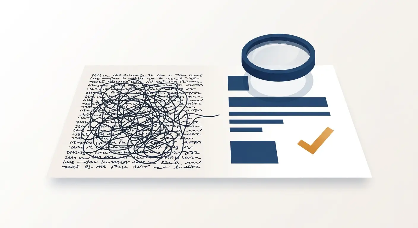 A plain English privacy policy beside a dense legalese policy, Aber Law Firm