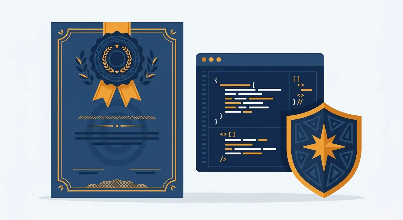 Register your software for copyright protection, a registration certificate beside software code, Aber Law Firm