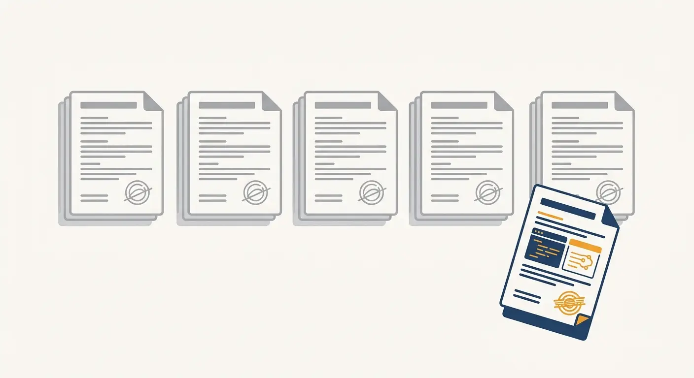A tailored SaaS agreement among identical generic templates, showing SaaS agreements are not commoditized, Aber Law Firm