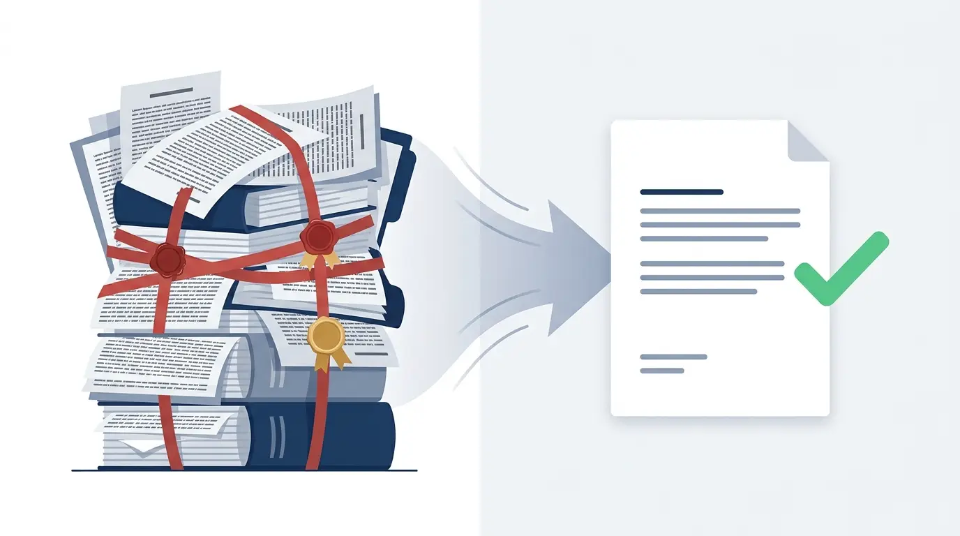 Dense legalese transformed into a clean, readable plain English SaaS agreement. Aber Law Firm.