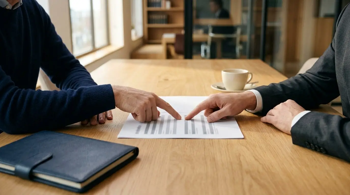 Two parties agreeing who does what in a SaaS responsibility matrix, Aber Law Firm